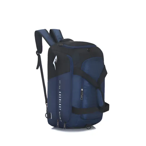 Bolso Mochila 2 En 1 Everlast Adaptable Reforzado Botinero Color Azul 15872