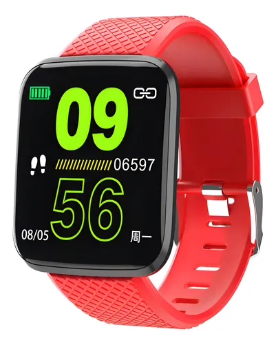Smart Watch Gtc Swg-003 Reloj Inteligente Roja Rojo