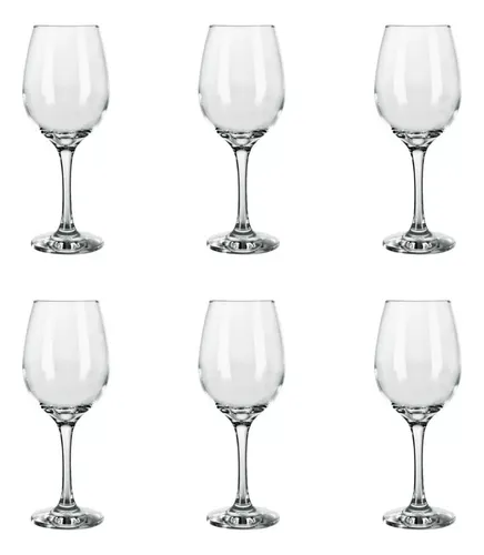 Copa Vino Nadir Barone Vidrio 385 Ml X 6 Unidades | Cuo. Transparente
