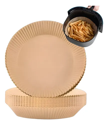 X50 Forro Protector Freidora 200mm X 45mm Papel Desechable Marrón Claro