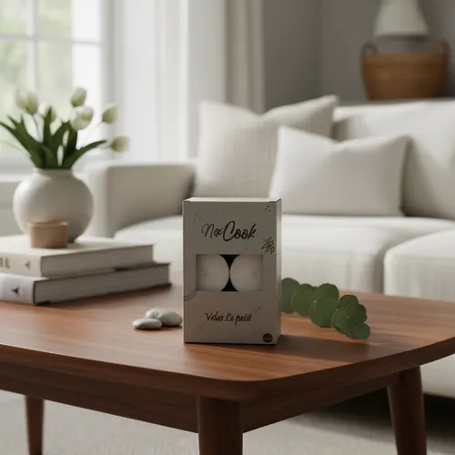 Velas Blancas Con Latita P/hornito Y Decoración Pack X 6 Uni