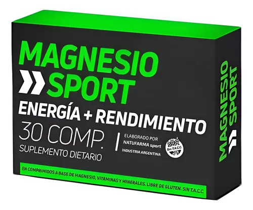 Magnesio Sport Natufarma X 30 Comprimidos Sin Sabor