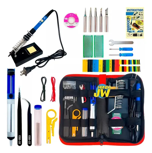 Kit Soldador Lapiz Rollo De Estaño Cautin Reparacion Placas