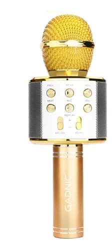 Microfono Karaoke Con Parlante Recargable Inalambrico Gadnic