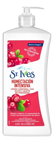 Crema para cuerpo St. Ives Humectación Intensiva en dosificador 532mL