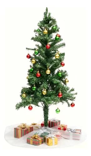 Árbol De Navidad 120cm + Kit De Decoración De Color Verde