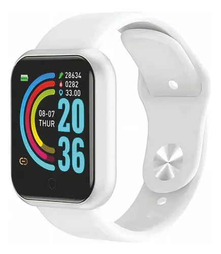 Smartwatch Holmi Smart Bracelet D20 1 1.3 Bluetooth Inteligente Malla Blanco De Silicona