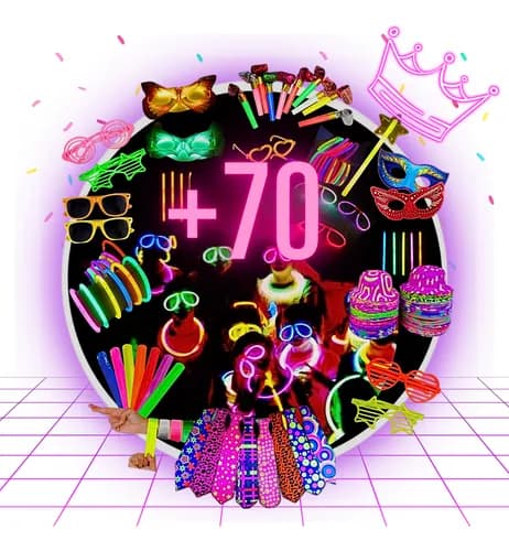 Set Kit Cotillón Más 70 Artículos Fiesta Carnaval Completo