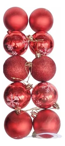 Adorno Navideño Premium Bolas De Navidad 6cm X 10unid