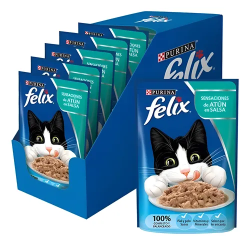 Pouch Purina Felix X 15 Pouch 85g Surtido Traviesospet#