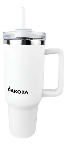 Vaso Térmico 1.2lt Dakota Acero Inoxidable Con Tapa Sorbete Color Blanco