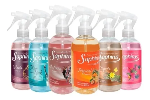 Fragancias Textiles Perfume Saphirus Pack X 12 Aromatizante