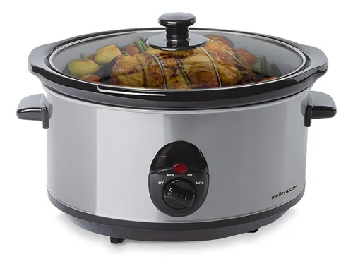 Olla Coccion Lenta 3.5 Litros 4 Perso Ceramica Shabat Kosher Color Gris Frecuencia 50Hz/60Hz