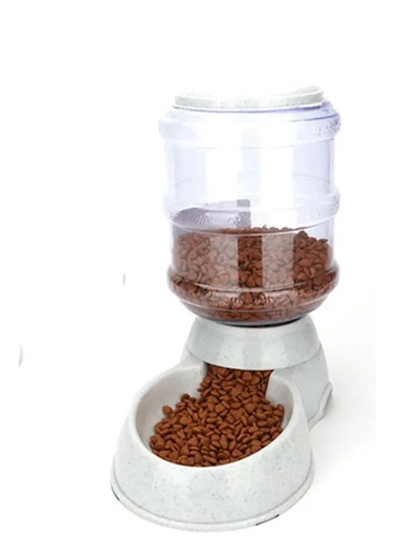 Comedero Dispenser Automático Terrapet Perros Gatos 2kg Plástico Gris o segun stock