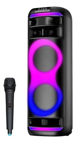 Parlante Torre Bluetooth Daihatsu D-S8020 BT 4000W (Doble Woofer 8" + Micrófono)