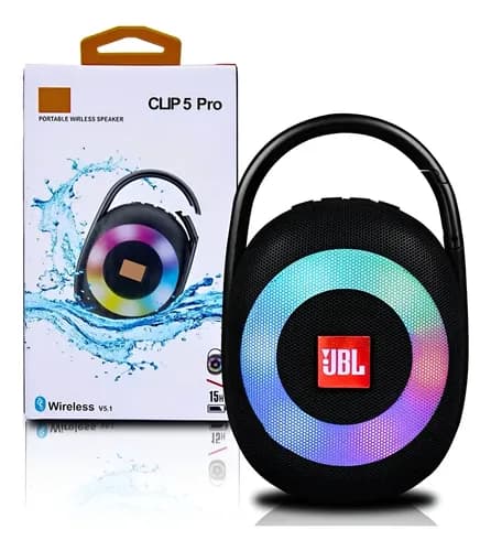 Parlante Portátil JBL Clip 5 Pro con Mosquetón Rediseñado