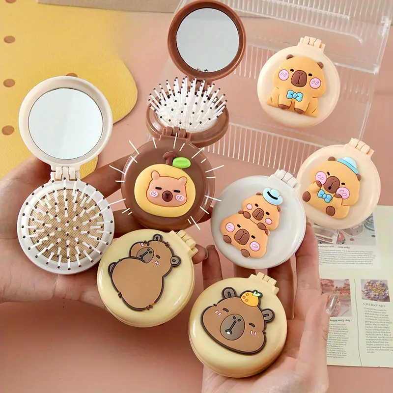 Peines de Capybara con Espejo Incorporado