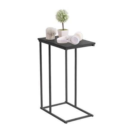 Mesa de Arrime Negra Moderna Minimalista