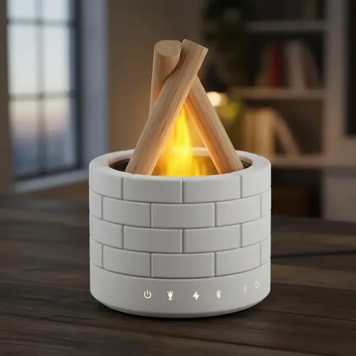 Humidificador Aromaterapia Efecto Fuego Campire