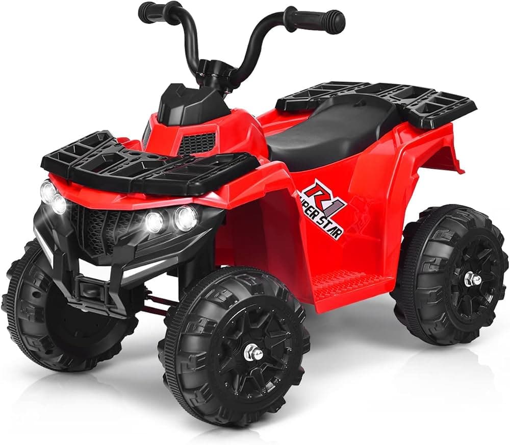 Cuatriciclo a Batería Rojo Todoterreno para Niños