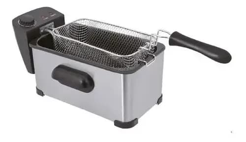 Freidora de Aceite Eléctrica Delhi DL-35 Inox 3.5L